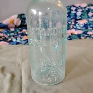 Antique vintage soda works bottle from San Francisco